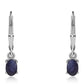 Pendientes de Plata con Zafiro Azul Australiano