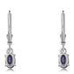 Pendientes de Plata con Zafiro Azul Australiano