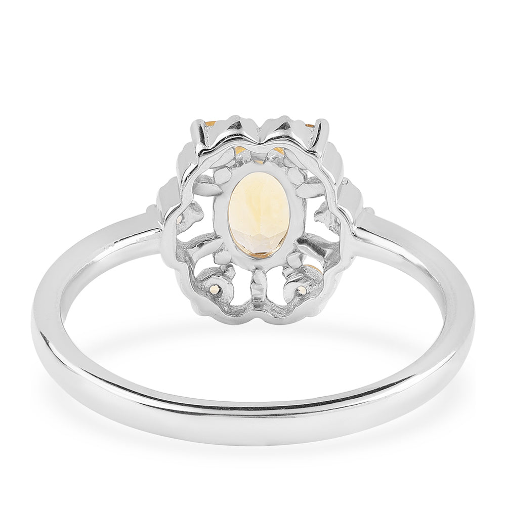Anillo de Plata con AA Citrino de Brasil 2 