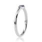 Anillo de Plata con Zafiro Azul Australiano