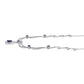 Collar de Plata con Zafiro Azul Australiano