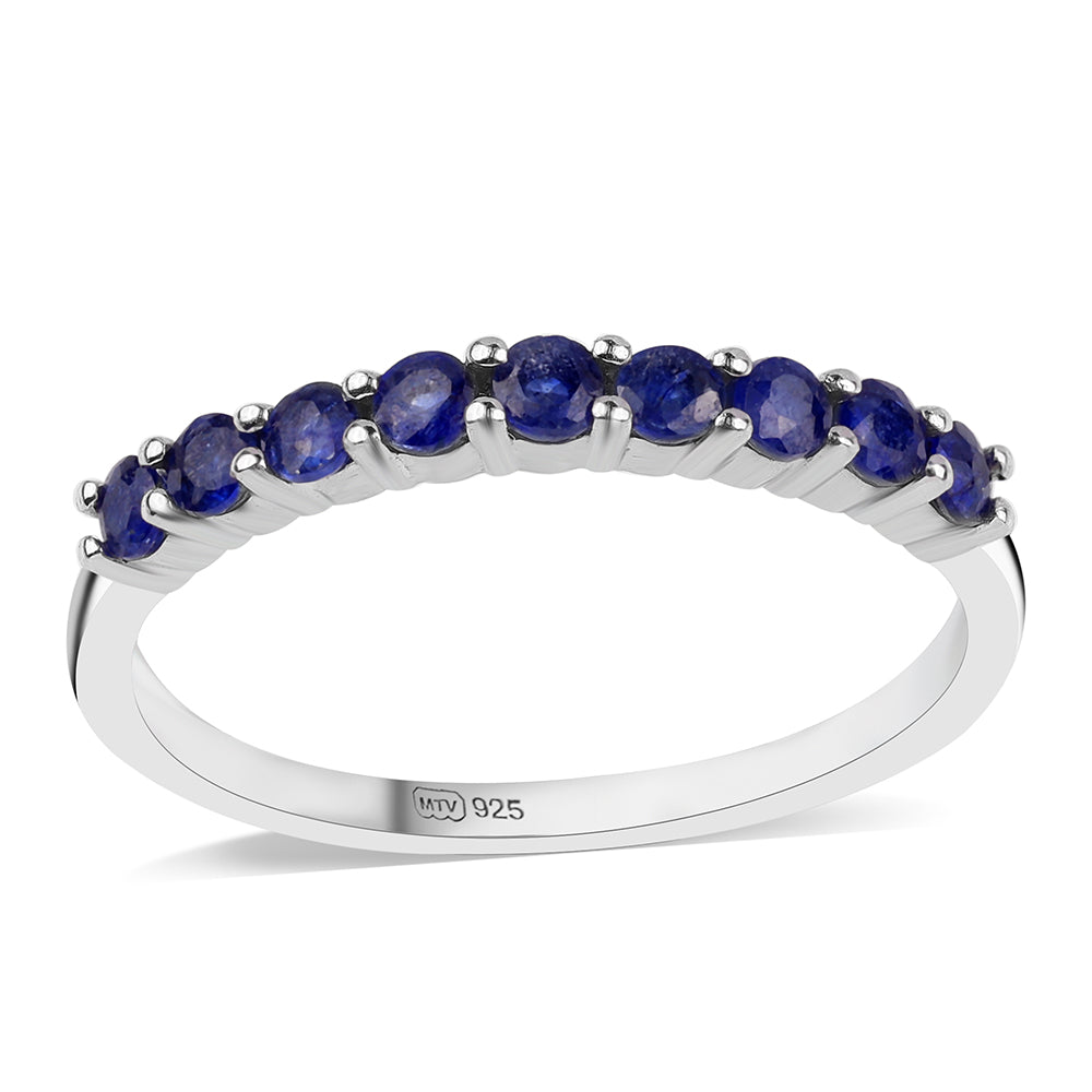 Anillo de Plata con Zafiro Azul Australiano 1 