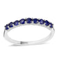Anillo de Plata con Zafiro Azul Australiano