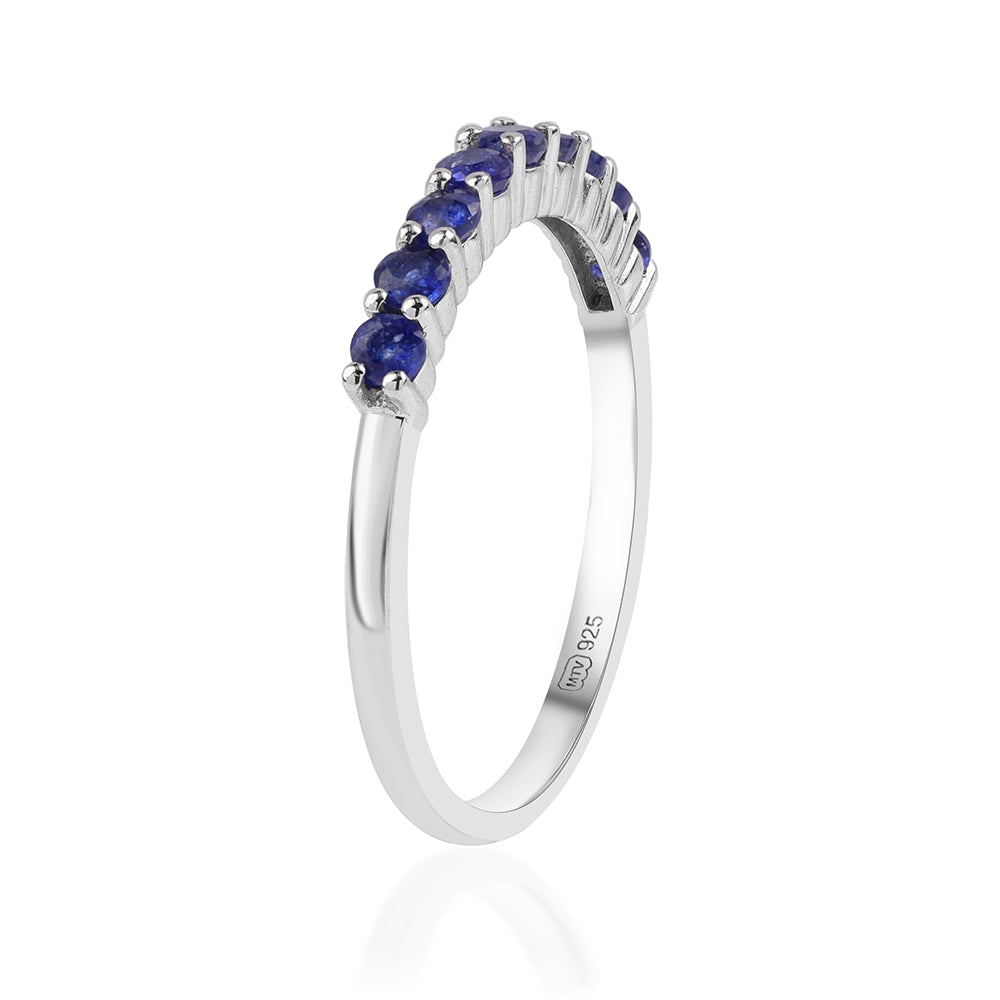 Anillo de Plata con Zafiro Azul Australiano 3 