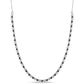 Collar de Plata con Zafiro Azul Australiano y Topacio Blanco