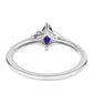 Anillo de Plata con Zafiro Azul Australiano y Topacio Blanco