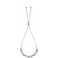 Pulsera de Plata con Zafiro Azul Australiano y Topacio Blanco