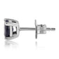 Pendientes de Plata con Zafiro Azul Australiano