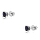 Pendientes de Plata con Zafiro Azul Australiano