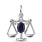Colgante de Plata con Zafiro Azul Australiano
