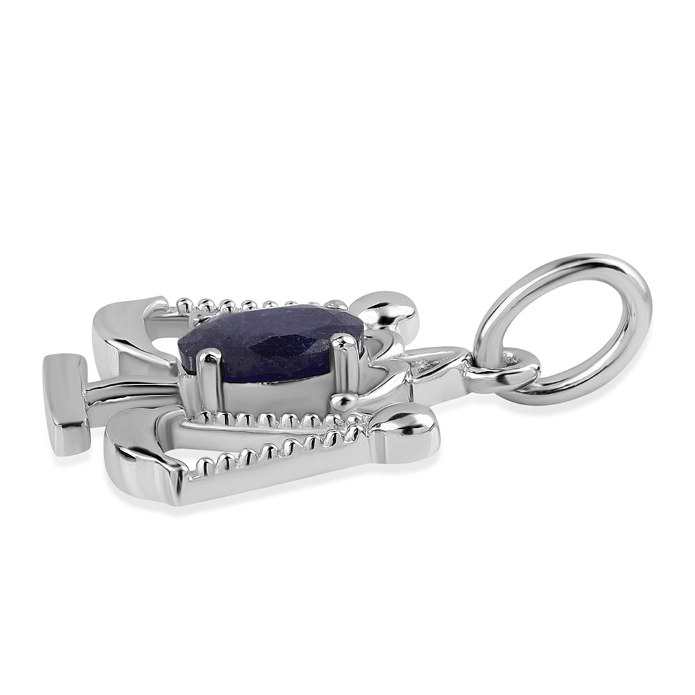 Colgante de Plata con Zafiro Azul Australiano 2 