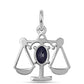 Colgante de Plata con Zafiro Azul Australiano