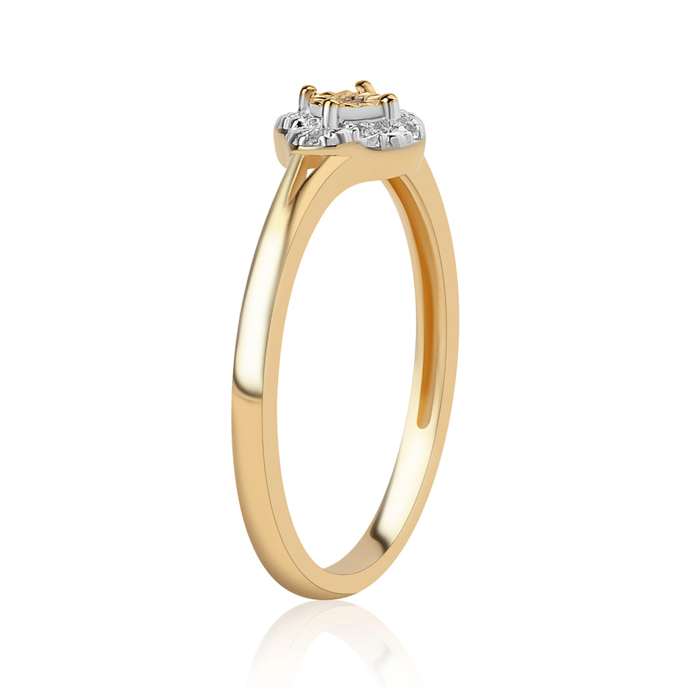 Conjunto de Plata Bañada en Oro con Diamante Azul y Topacio Blanco ( Pendientes +Anillo +Colgante )
