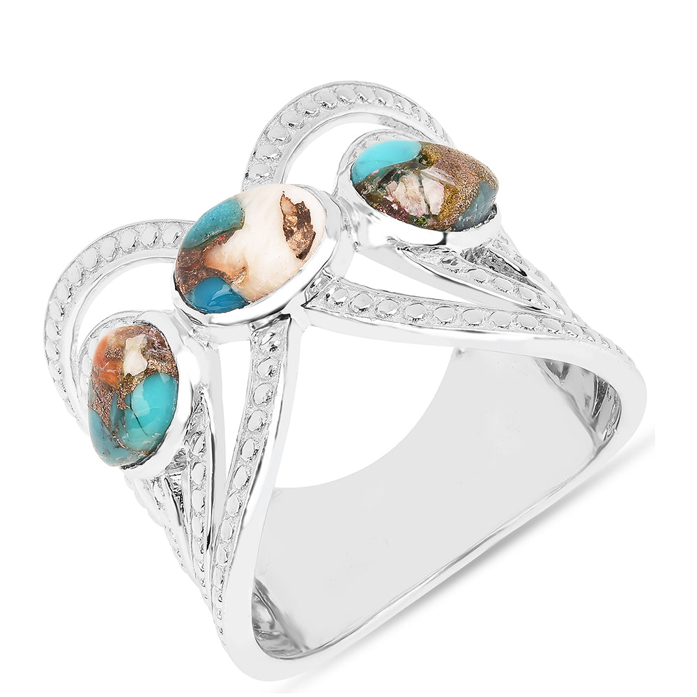 Anillo de Plata con Turquesa Ostra 2 