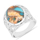 Anillo de Plata con Turquesa Ostra
