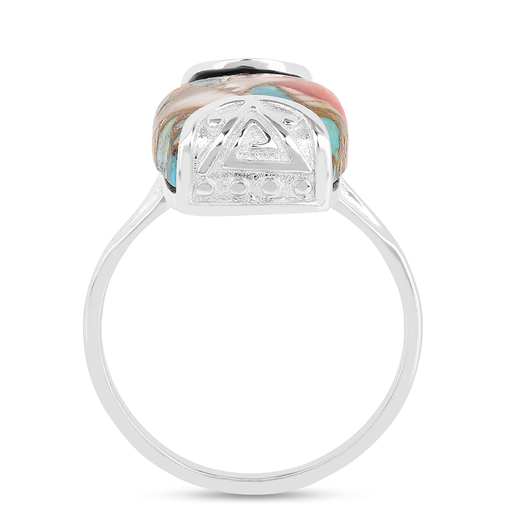 Anillo de Plata con Turquesa Ostra