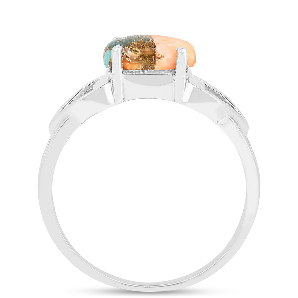 Anillo de Plata con Turquesa Ostra