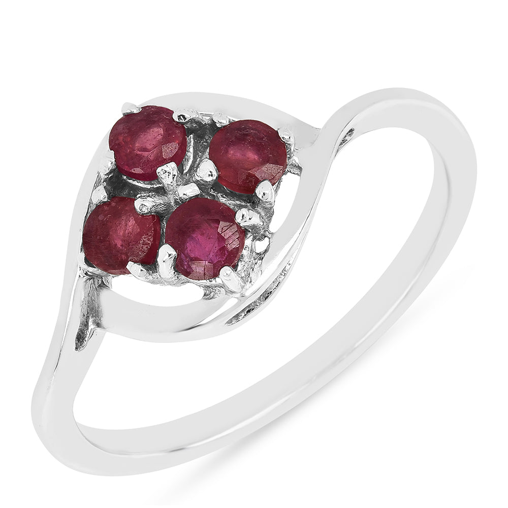Anillo de Plata con Rubí de Tailandia 1 