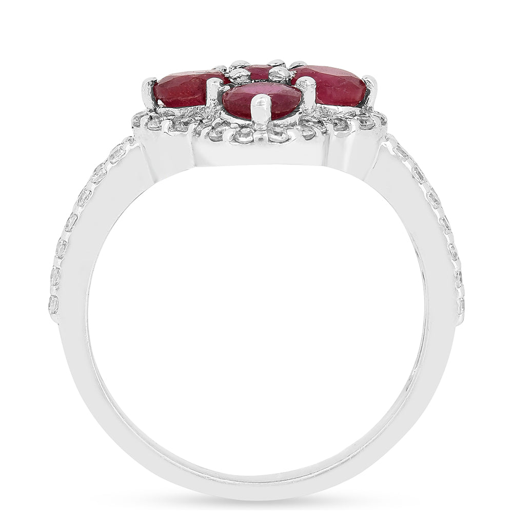 Anillo de Plata con Rubí de Tailandia 3 