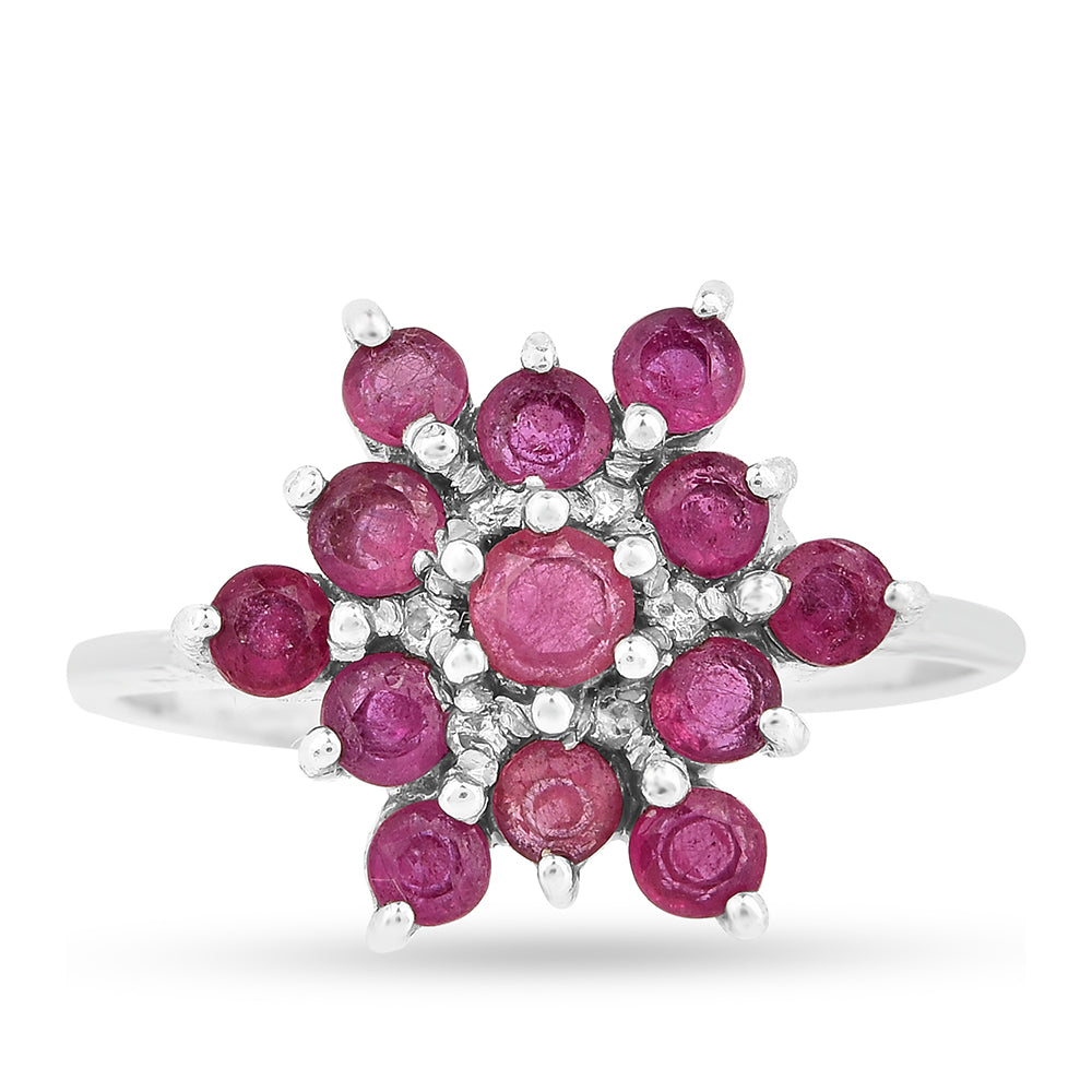Anillo de Plata con Rubí de Tailandia 2 