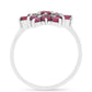 Anillo de Plata con Rubí de Tailandia