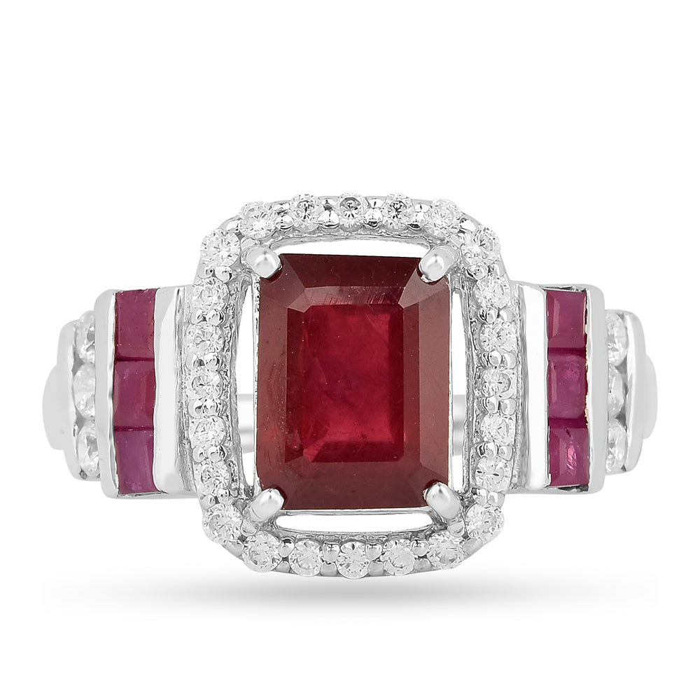 Anillo de Plata con Rubí de Tailandia 2 