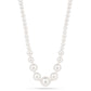 Collar de Plata Bañada en Oro con Perla de Agua Dulce Crema