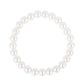 Conjunto de Plata Bañada en Oro con Perla de Agua Dulce Crema ( Pendientes +Pulsera )