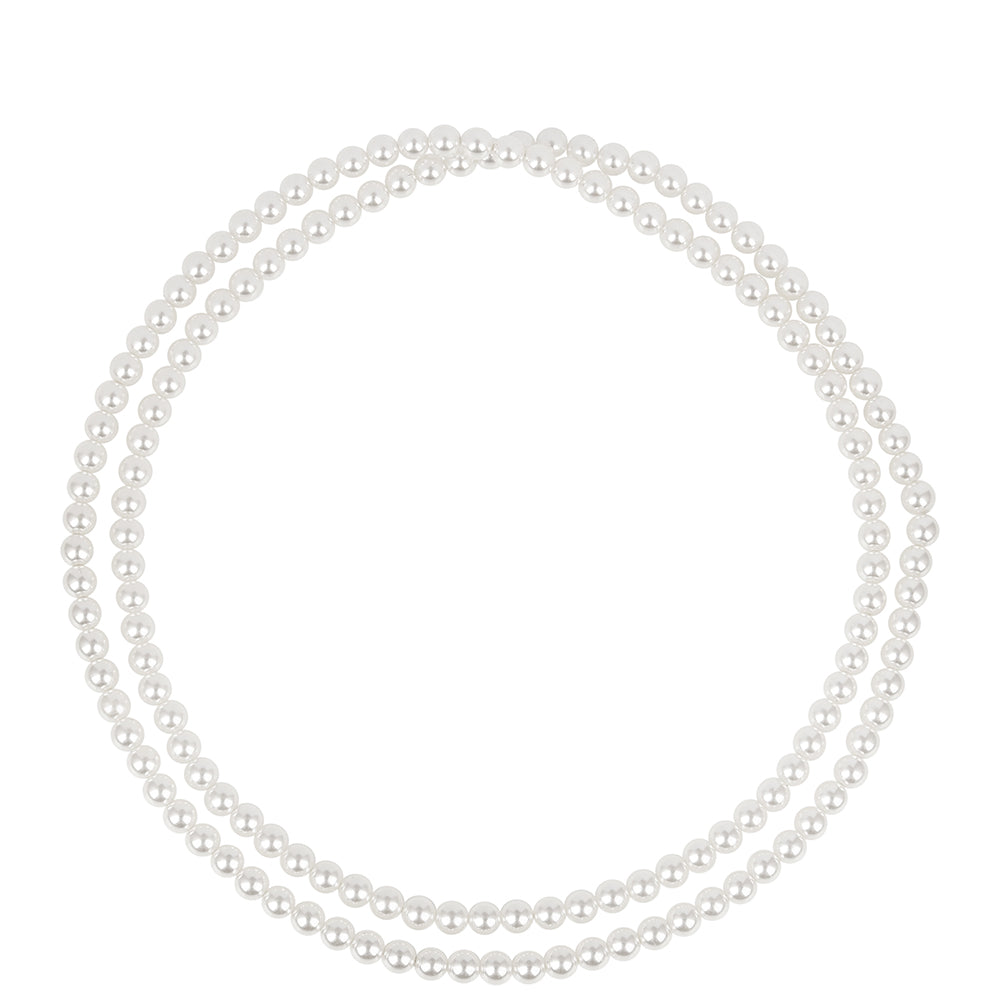 Collar de Plata Bañada en Oro con Perla de Agua Dulce Crema 1 