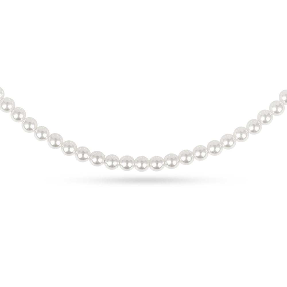 Collar de Plata Bañada en Oro con Perla de Agua Dulce Crema 2 
