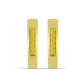 Pendientes de Plata Bañada en Oro con Diamante Amarillo