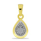 Conjunto de Plata Bañada en Oro con Diamante blanco
