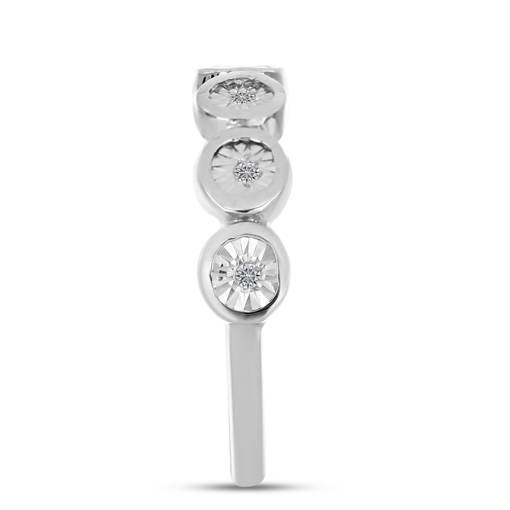 Anillo de Plata con Diamante blanco