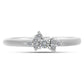 Anillo de Plata con Diamante blanco