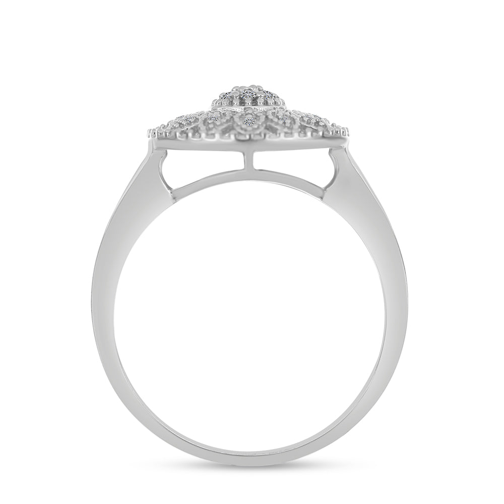 Anillo de Plata con Diamante blanco