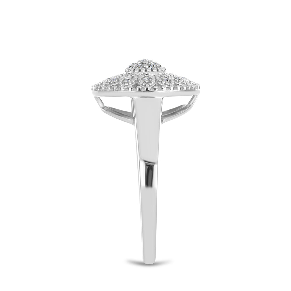 Anillo de Plata con Diamante blanco