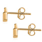 Pendientes de Oro 9K con Diamante Azul