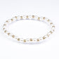 Conjunto de Aleación Bañado en Oro con Perla de cristal y Cristal Emporia® Blanco ( Pulsera )