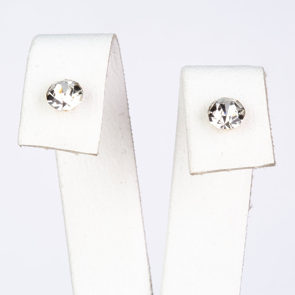 Conjunto de Aleación Bañado en Oro con Perla de cristal y Cristal Emporia® Blanco ( Pendientes ) 8 