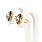 Conjunto de Aleación Bañado en Oro con Perla de cristal y Cristal Emporia® Blanco ( Pendientes )