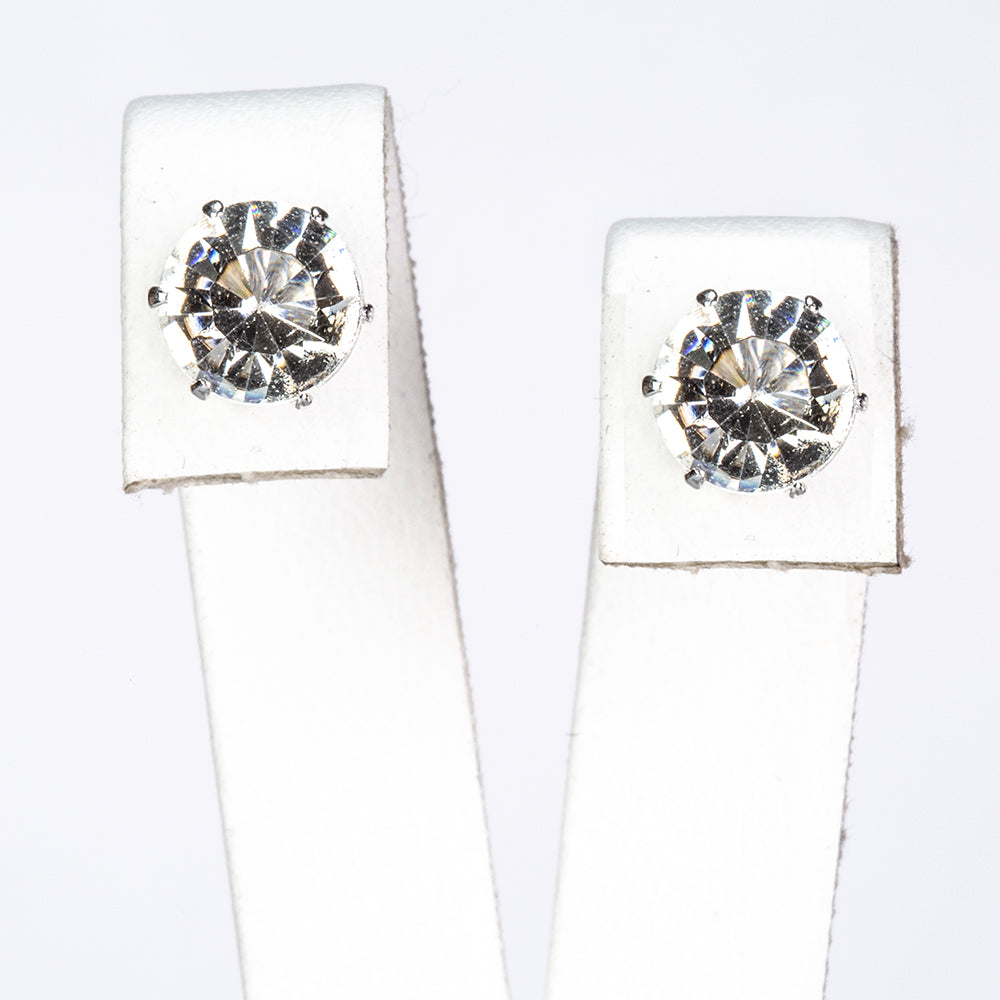 Conjunto de Aleación Bañado en Oro con Cristal Emporia® Blanco y Cristal Emporia® Rojo ( Pendientes )