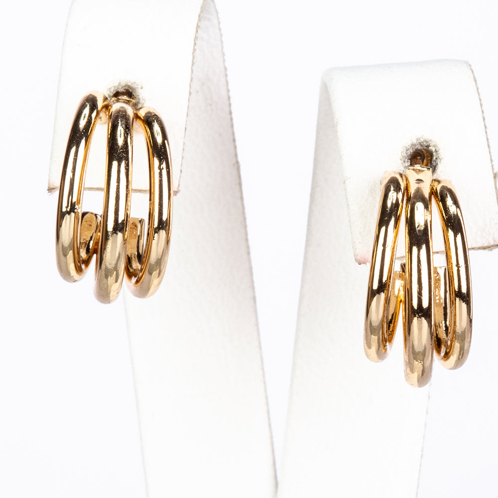 Conjunto de Aleación Bañado en Oro con Perla y Cristal Emporia® Blanco ( Pendientes ) 5 
