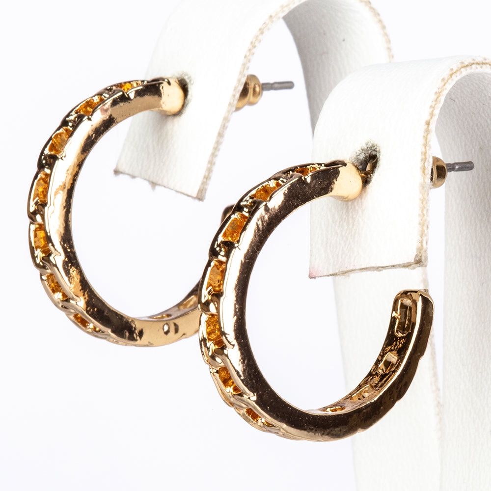 Conjunto de Aleación Bañado en Oro con Perla y Cristal Emporia® Blanco ( Pendientes ) 6 