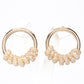 Pendientes de Aleación Bañado en Oro con Cristal Emporia® Blanco