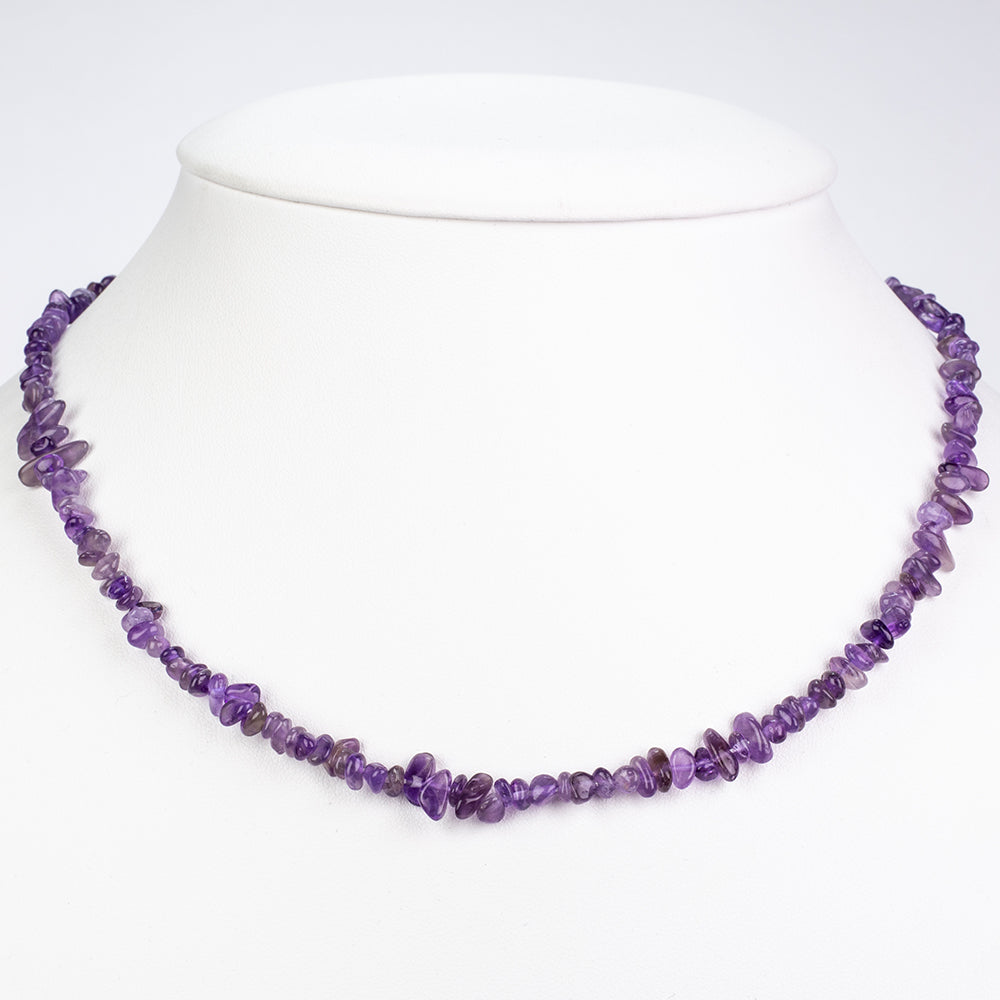Conjunto de Aleación Bañado en Oro con Amatista ( Collar ) 2 