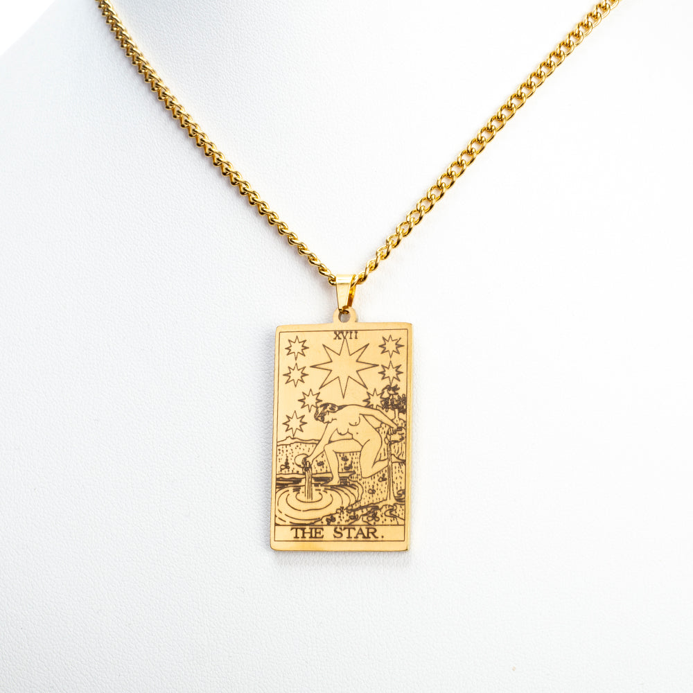 Collar de Aleación Bañado en Oro ( Collar +Colgante ) 2 