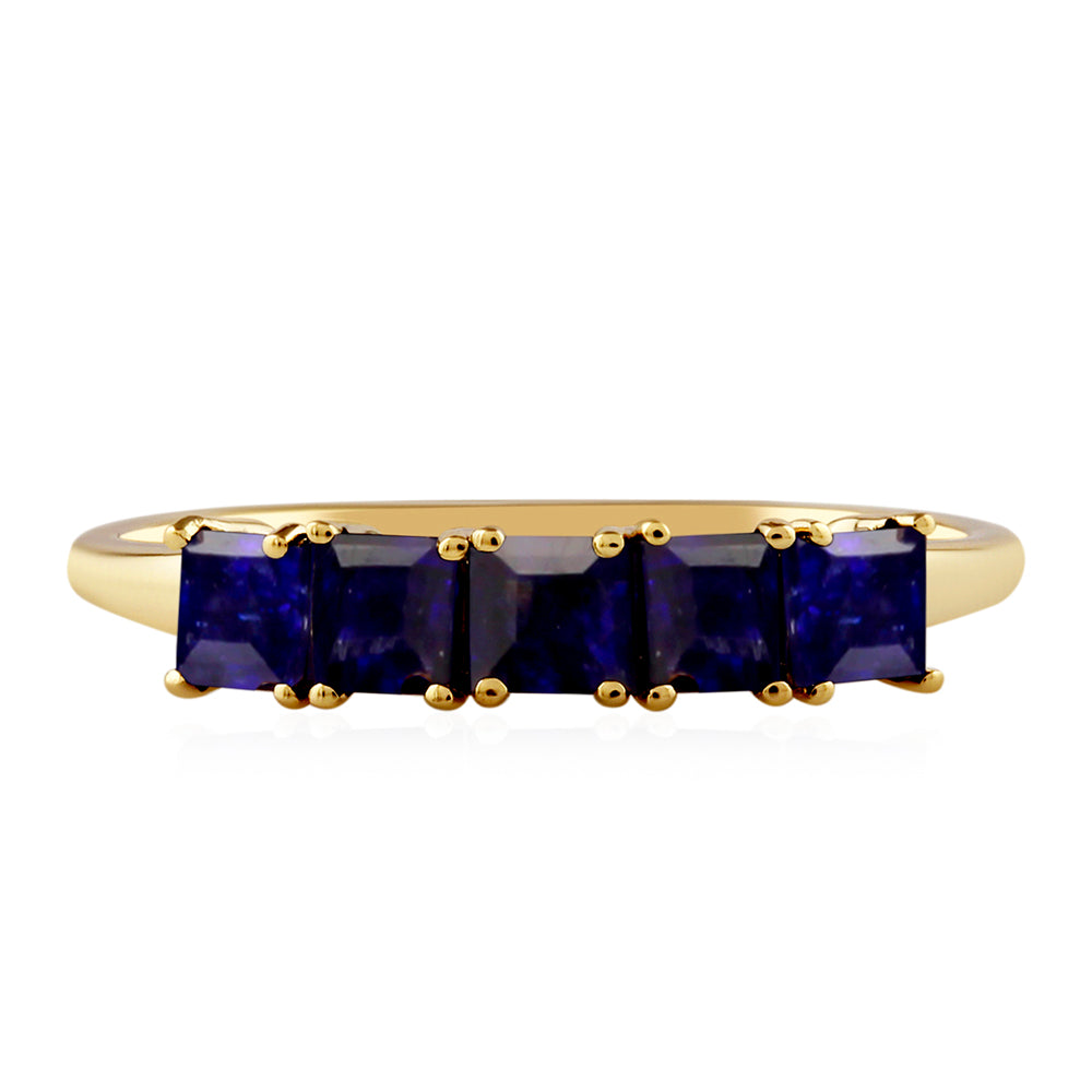 Anillo de Oro 9K con Zafiro de Tailandia 1 
