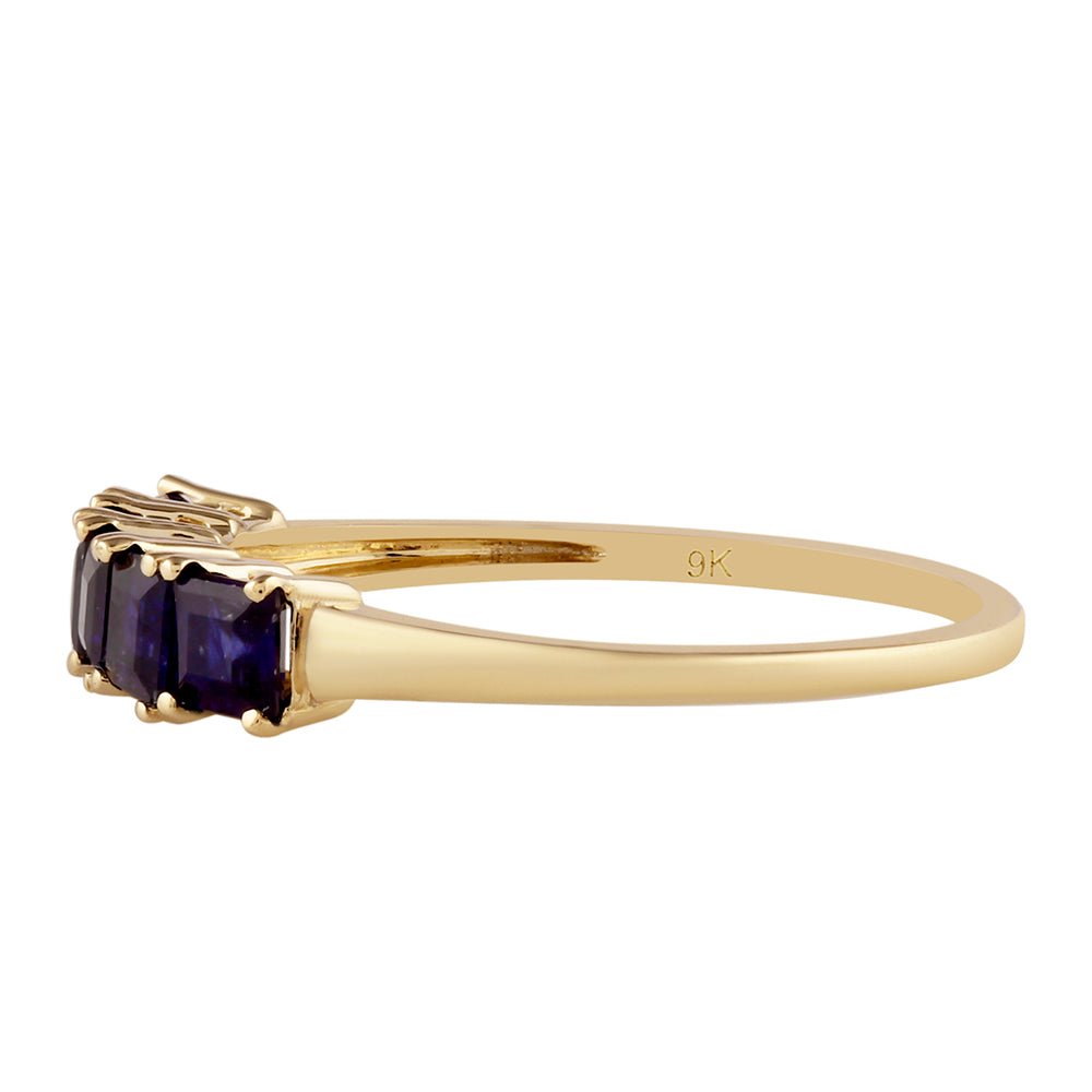 Anillo de Oro 9K con Zafiro de Tailandia 3 