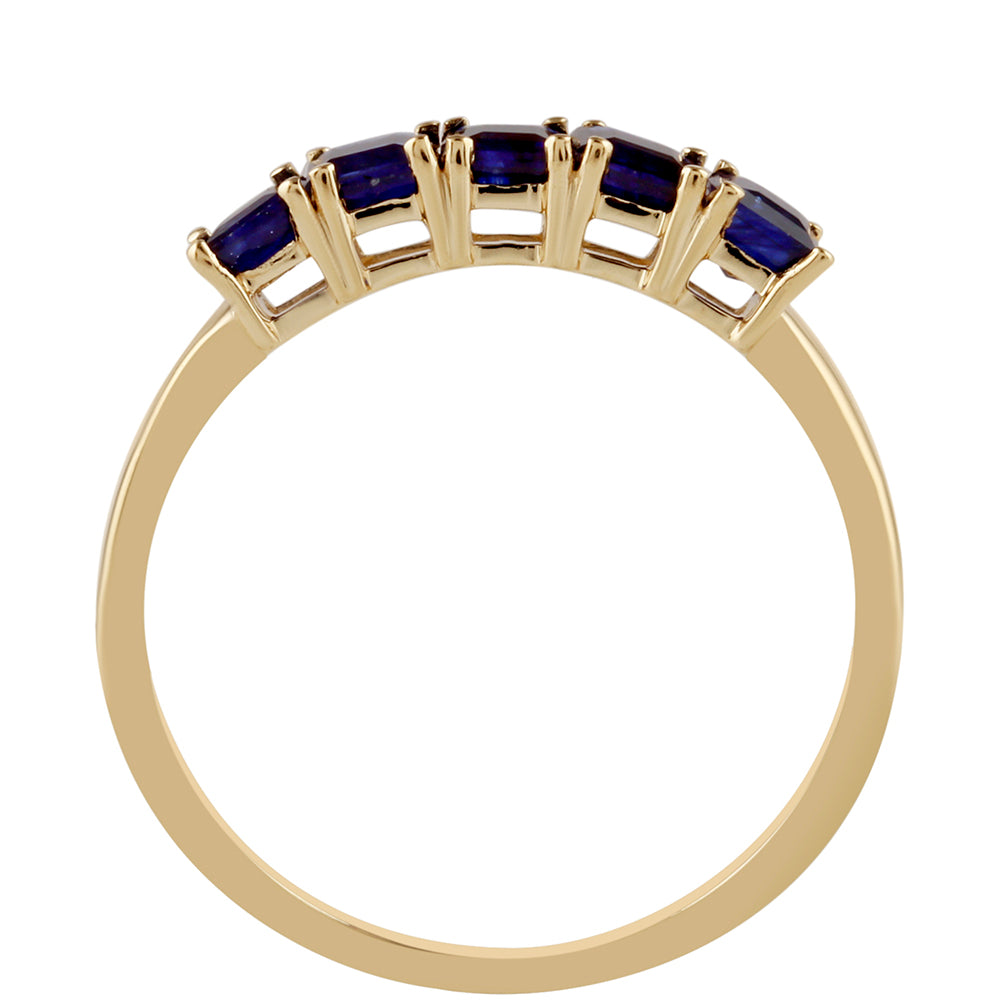 Anillo de Oro 9K con Zafiro de Tailandia