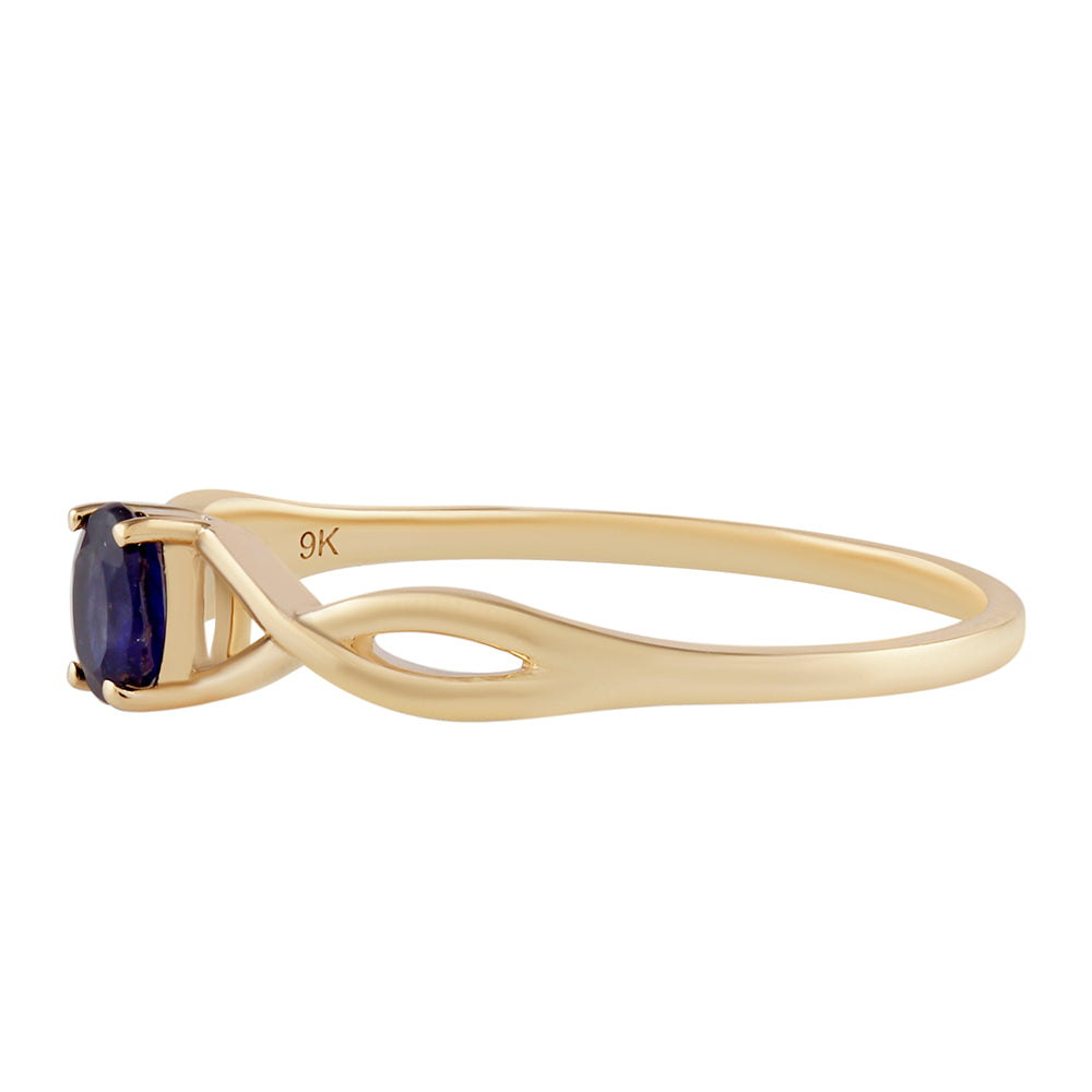 Anillo de Oro 9K con Zafiro de Tailandia 2 